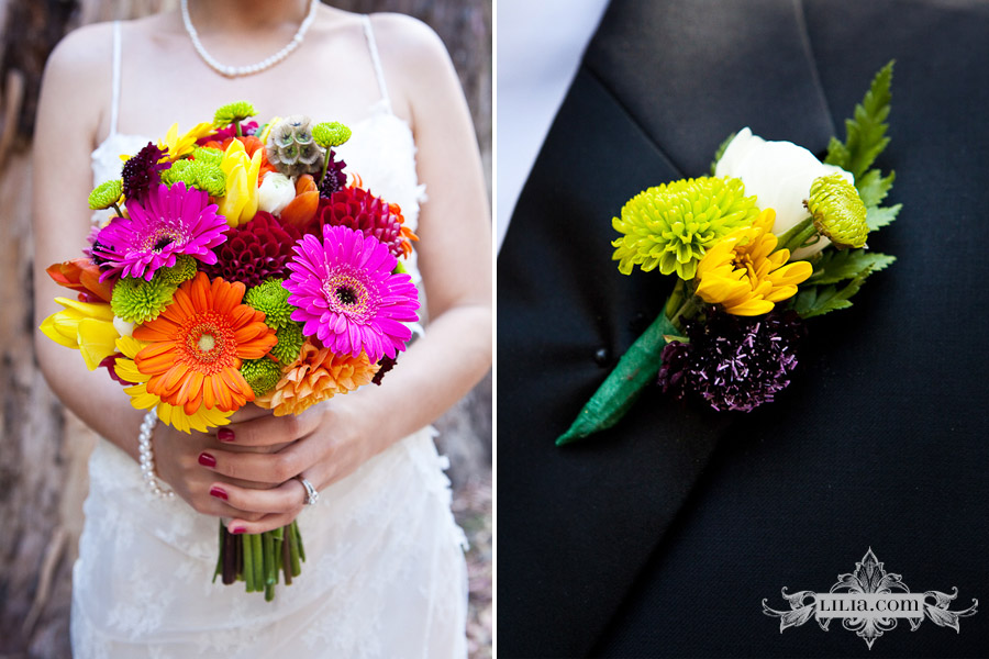 Gerber Daisy Wedding Bouquet Berkeley Wedding Photography