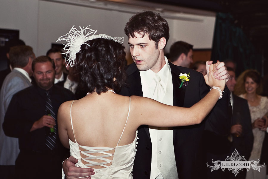 Groom playing guitar and singing Berkeley Wedding Photographer