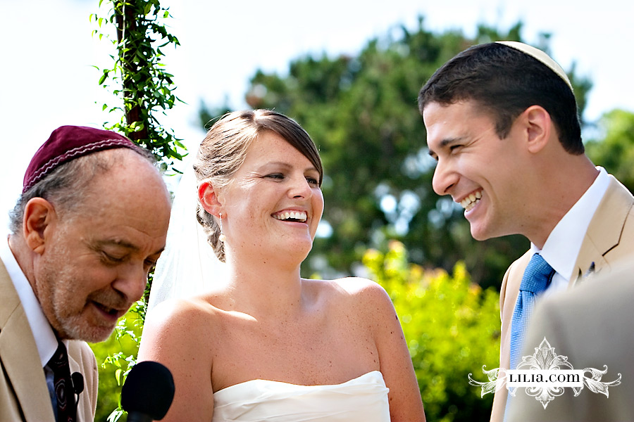 Laughing Bride and Groom