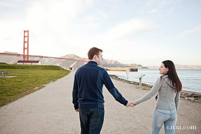 Crissy Field Golden Gate Bridge Engagement