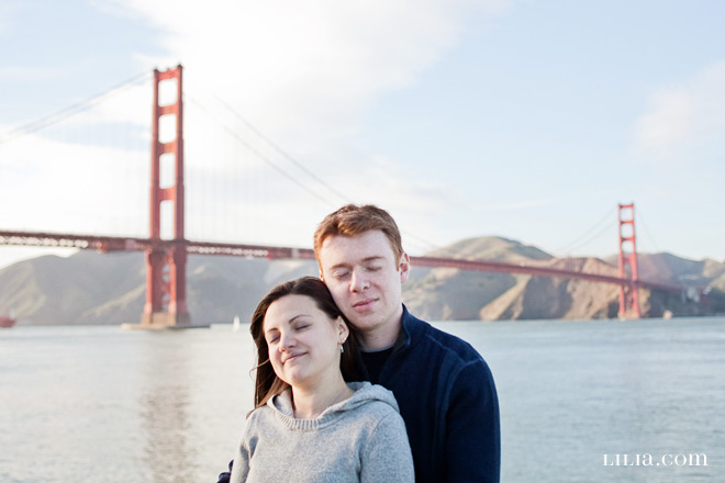 Crissy Field Golden Gate Bridge Engagement