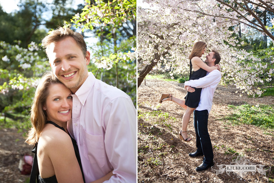 Cherry Blossom Engagement Session