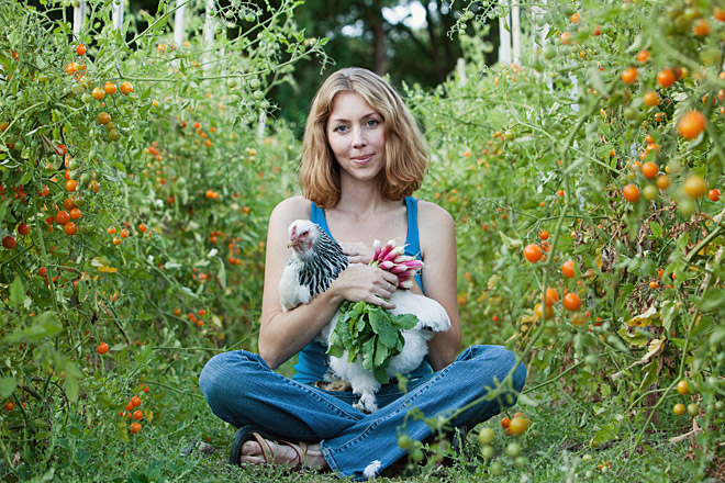 Lynda Hopkins, writer and organic farmer