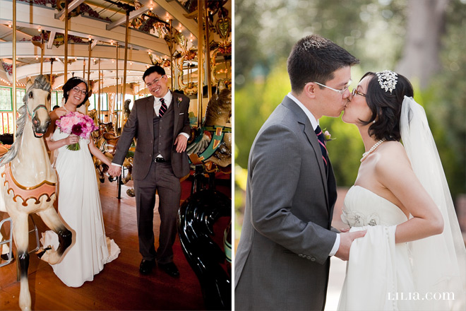 Bride and Groom on Carousel, Merry Go Round