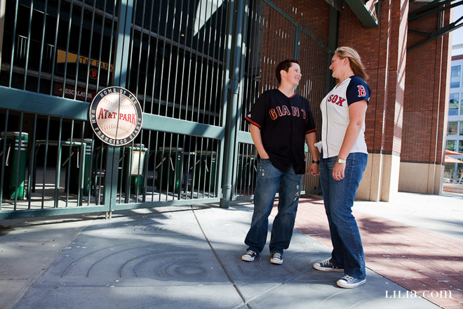 AT&T Park Baseball Engagement Session