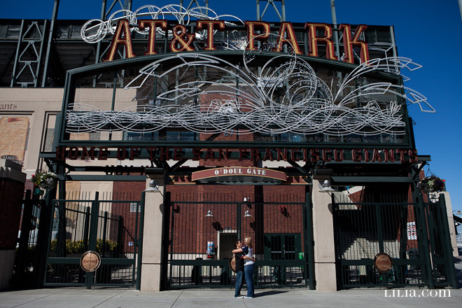 AT&T Park Baseball Engagement Session