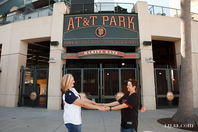 AT&T Park Baseball Engagement Session
